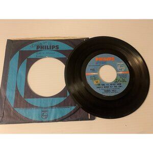 Vintage Philips 45 RPM Vinyl Record Frankie Valli "The Girl I'll Never Know" 196